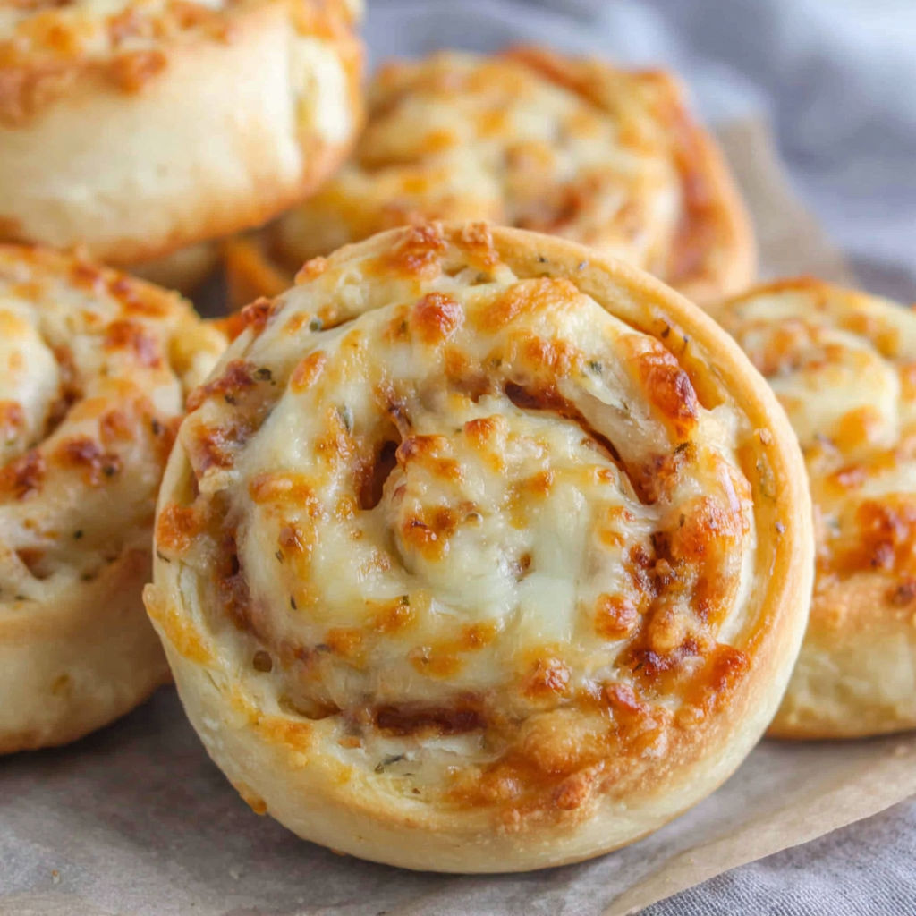 A plate of cheese and meat filled pastries.