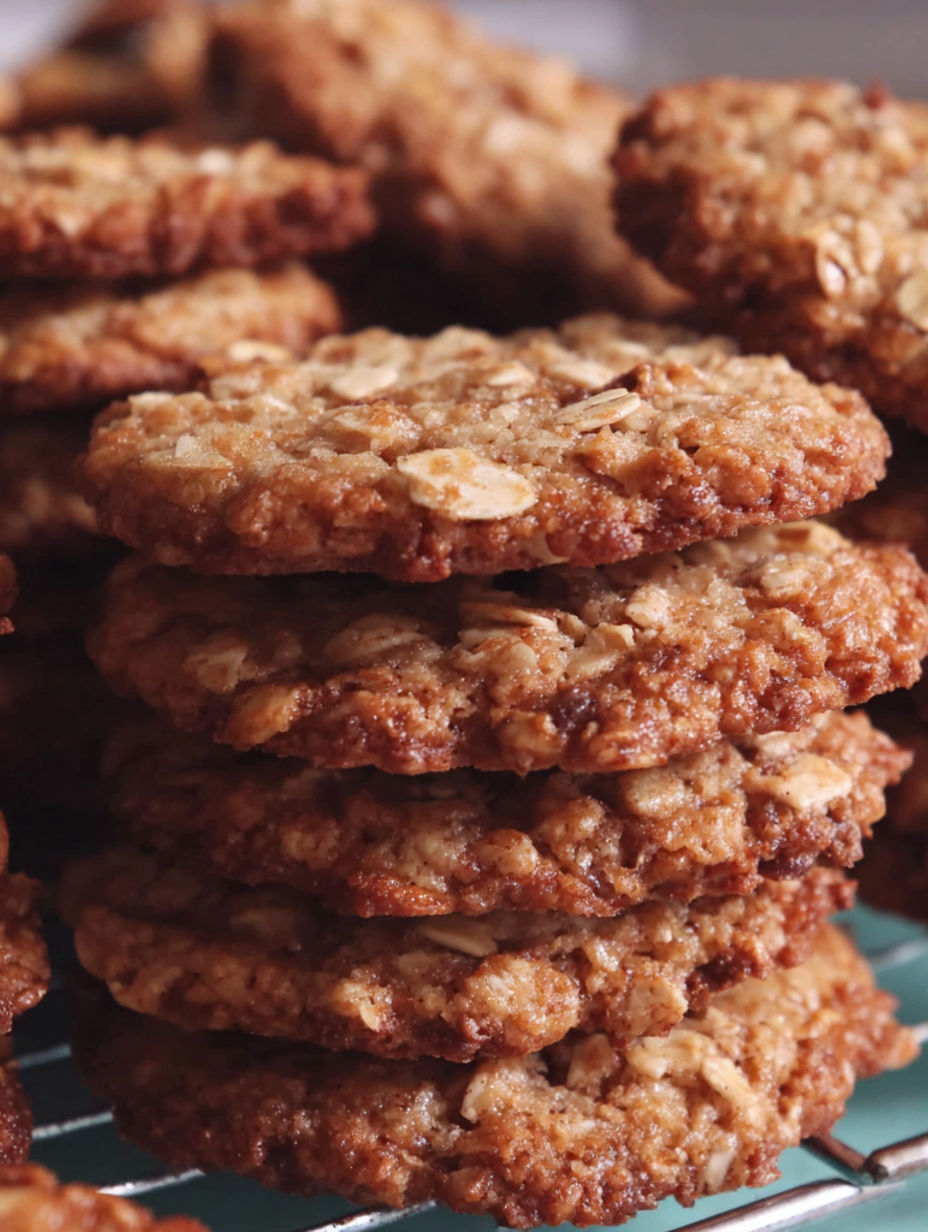 A stack of knusprig-süße Kinderkekse.
