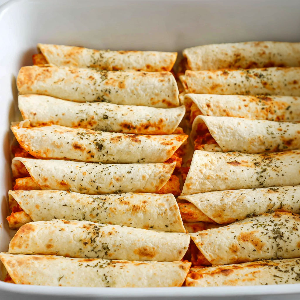 A pan of pizza roll ups.
