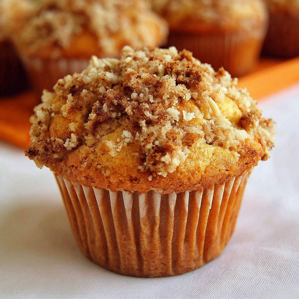 A cupcake with a brown topping.