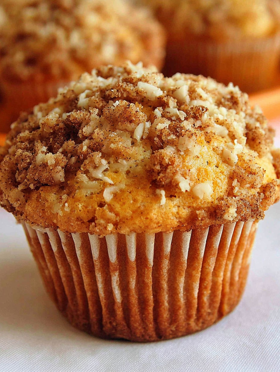 A cupcake with a brown and white topping.