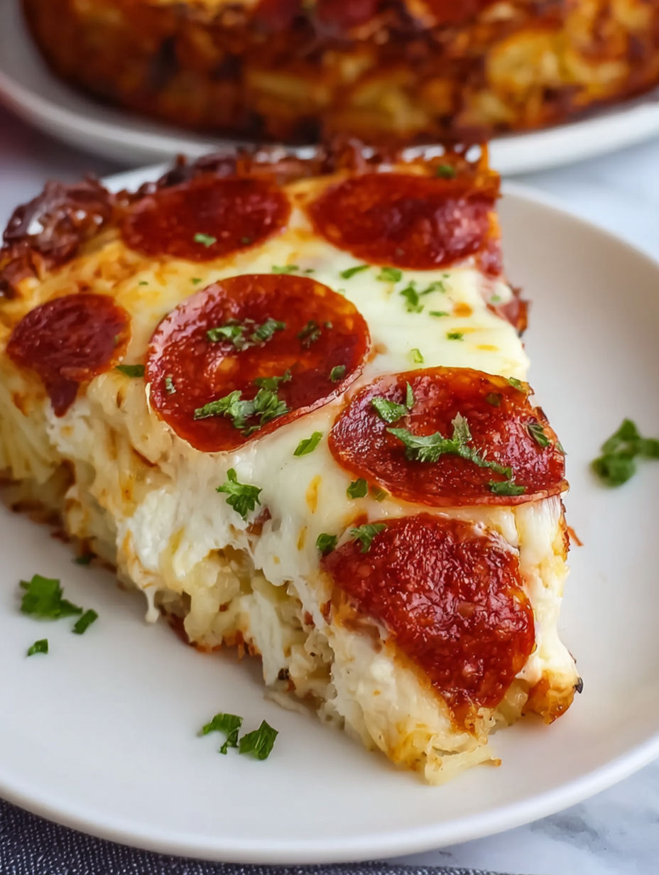 A slice of pizza with pepperoni and cheese on a white plate.