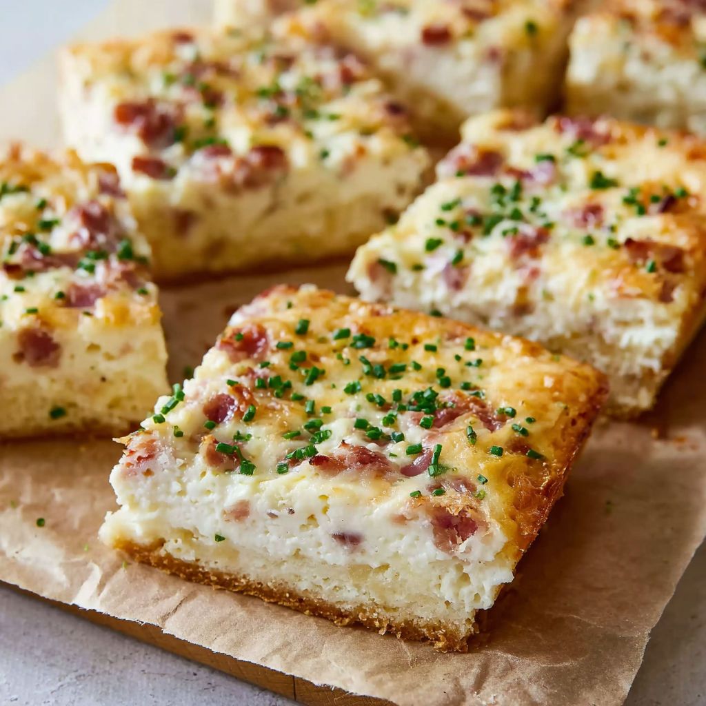 A plate of food with bacon and cheese.