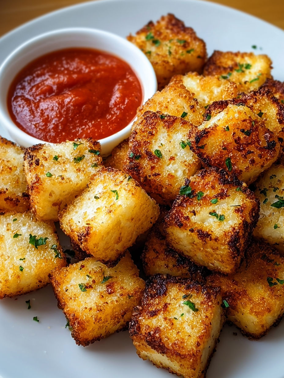 A plate of fried food with a dipping sauce.