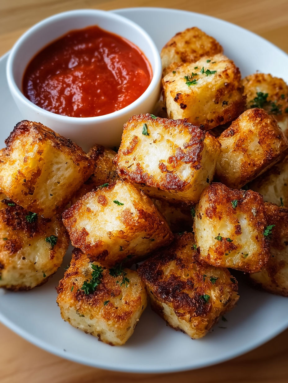 A plate of fried food with a bowl of sauce.