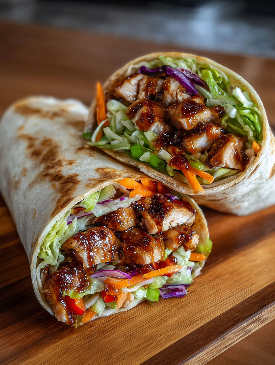 A Teriyaki Chicken Wrap.
