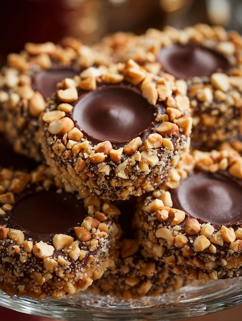 Chocolate and hazelnut cookies.