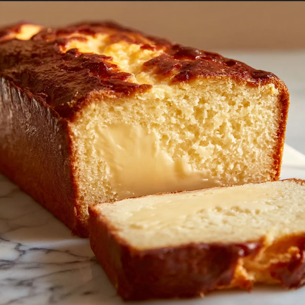 A slice of burnt Basque cheesecake.