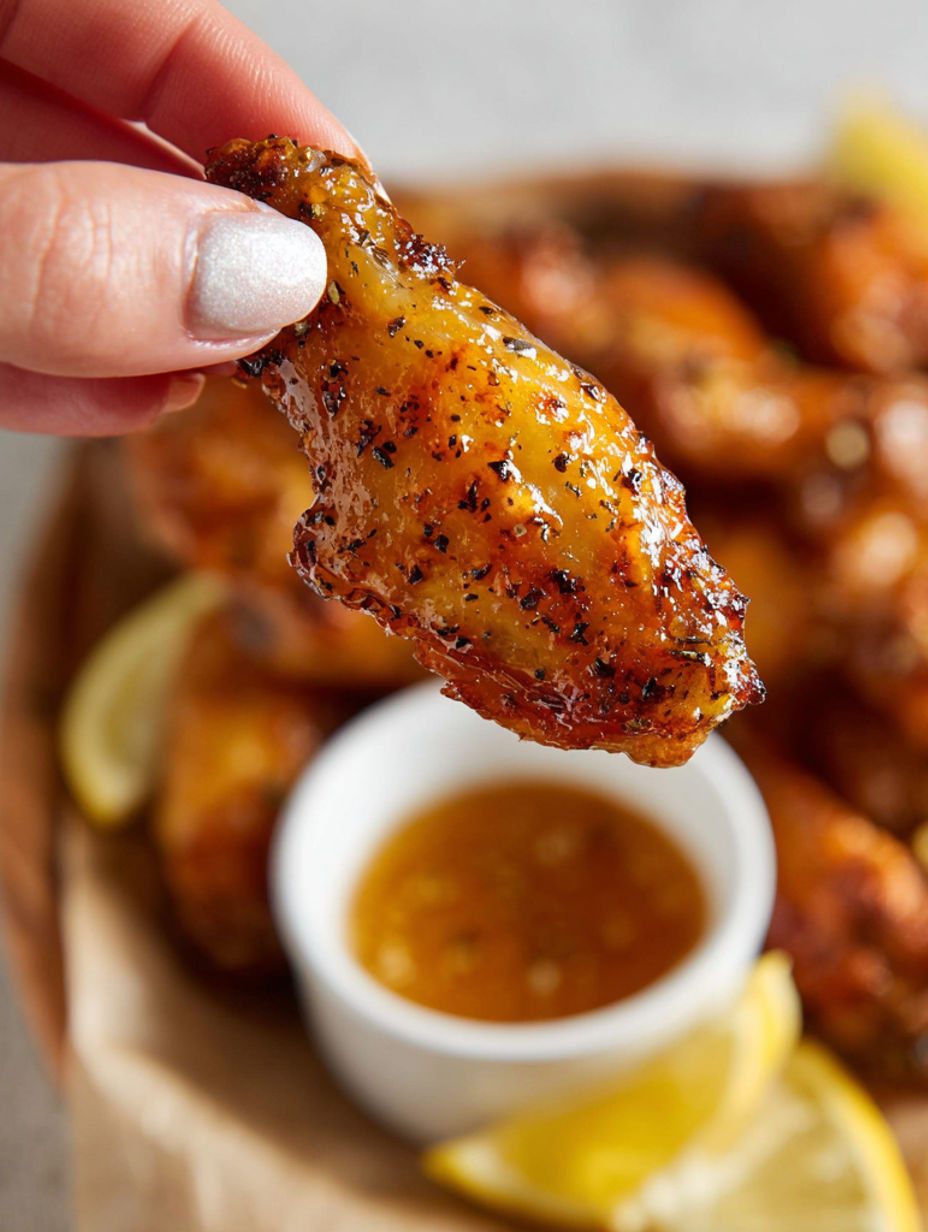 A person holding a piece of food.