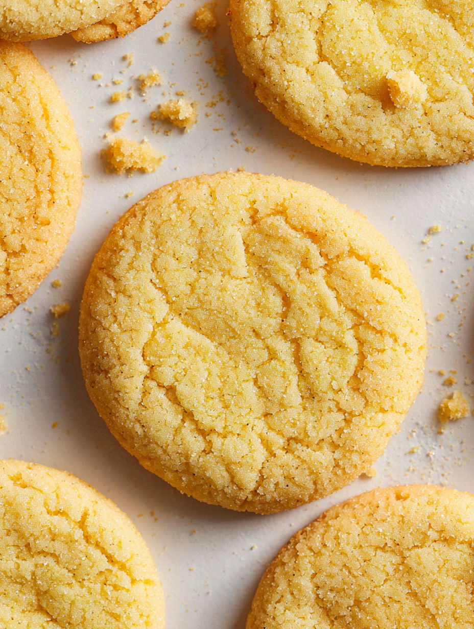 A pile of lemon sugar cookies.