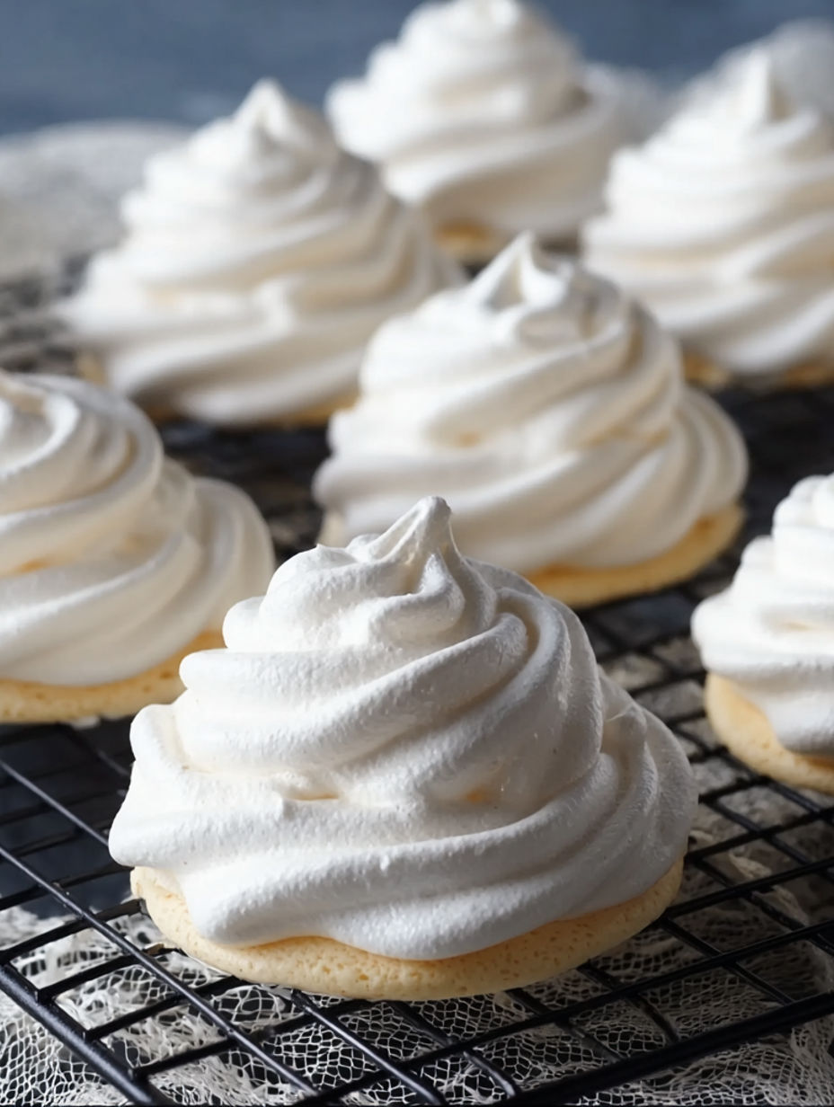 A tray of white frosted cookies.