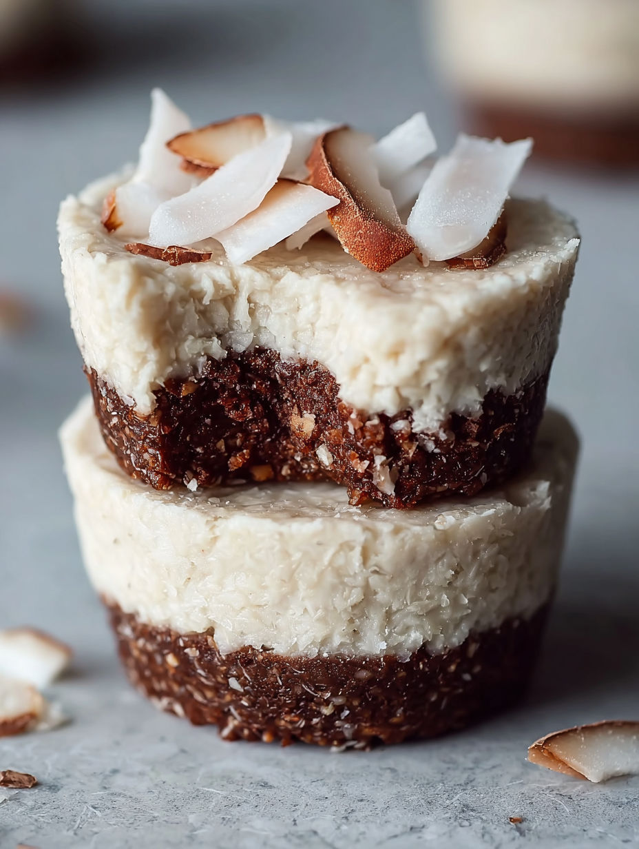 A stack of vegan coconut cups.