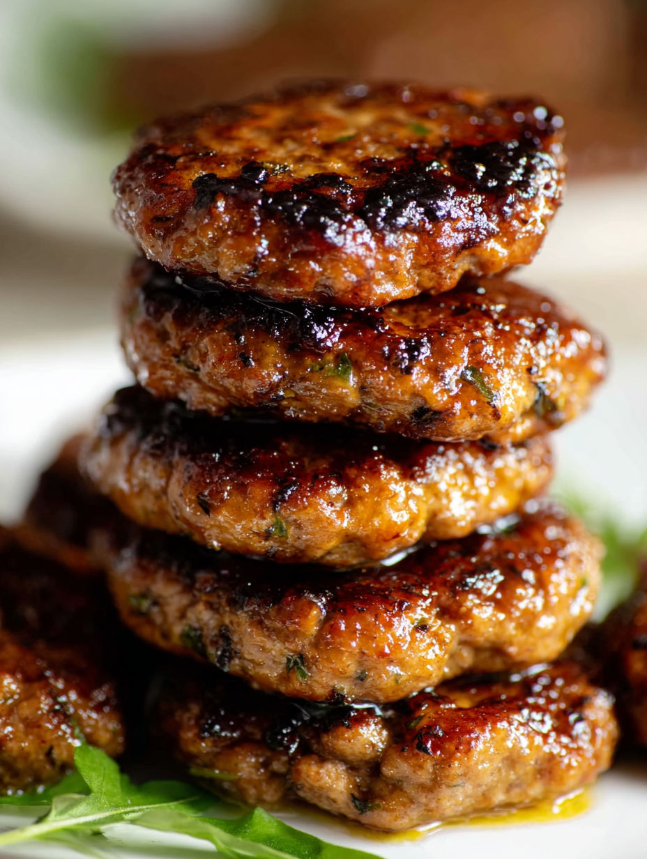 Sausage seasoning stacked on top of each other.