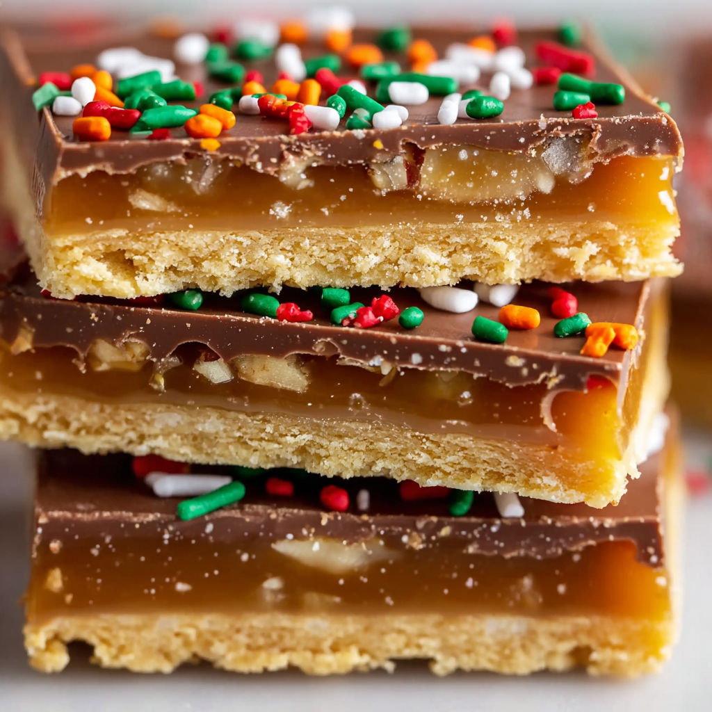 A stack of Christmas Crack.