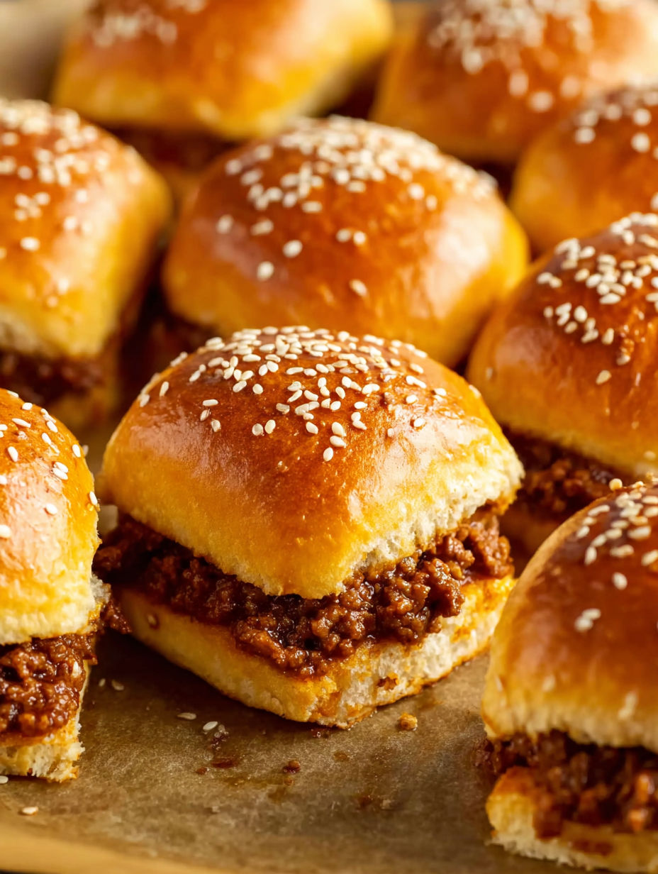 A close up of a bun with meat in it.