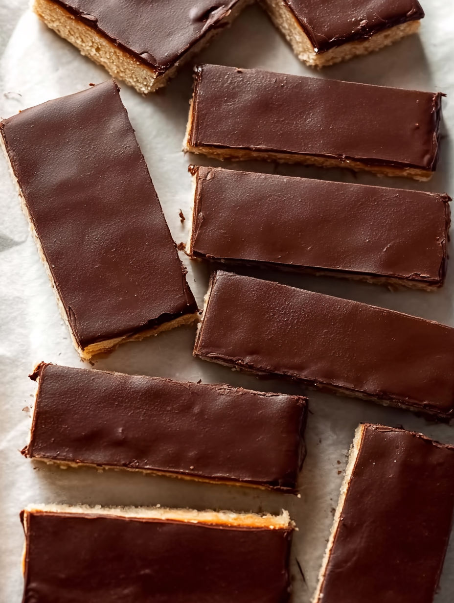 A close up of a caramel slice.