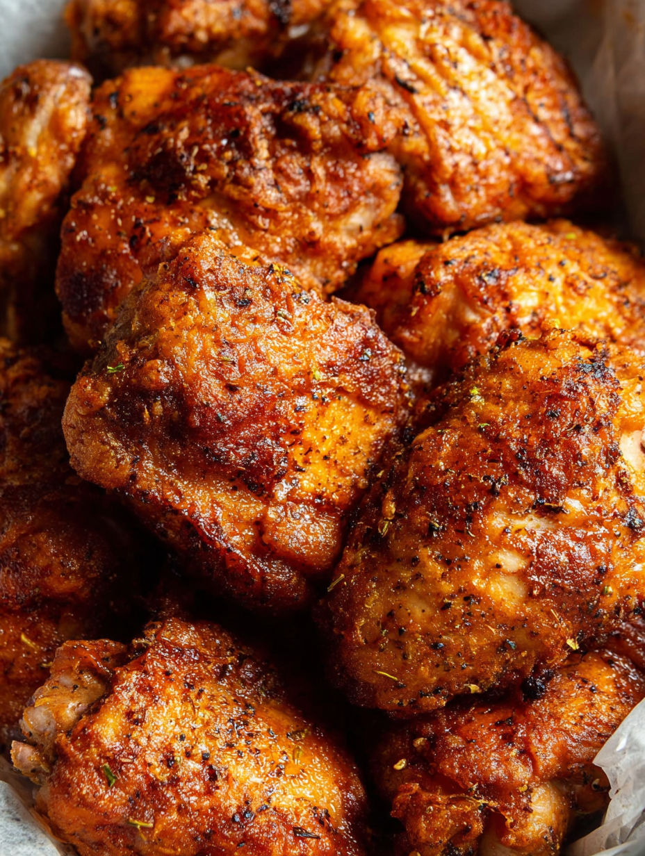 A close up of some chicken wings.