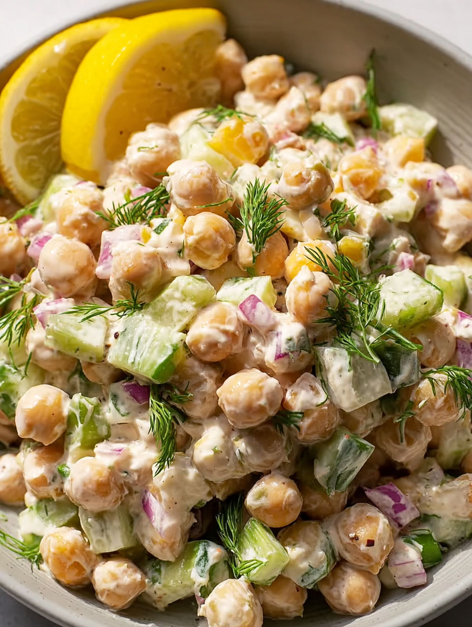 A bowl of salad with a lemon wedge on top.
