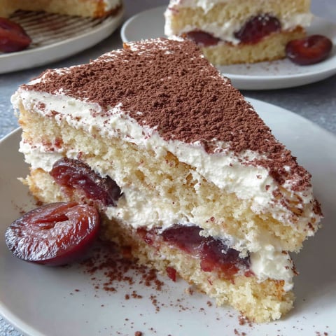A slice of Zwetschgen-Schmand-Kuchen.