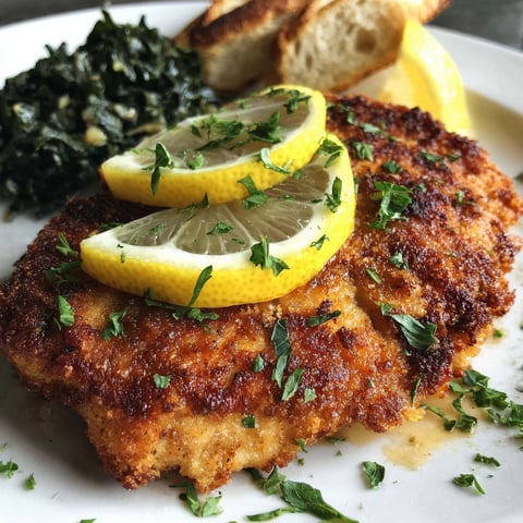 A plate of food with a piece of chicken on it.