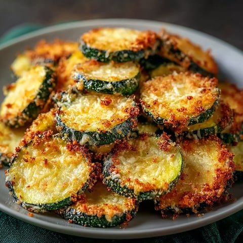 A plate of air fryer zucchini chips.