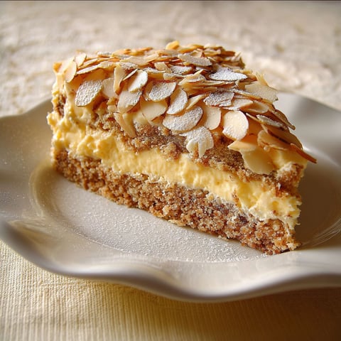 A slice of Schwedische Mandeltorte.