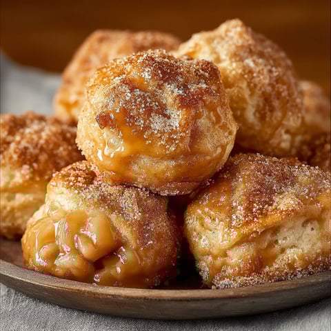 Air Fryer Apfelkuchen-Bällchen.