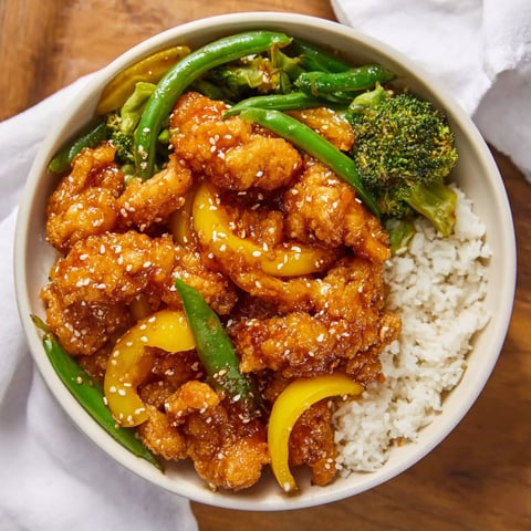 A bowl of Panda Express Honey Sesame Chicken Breast.