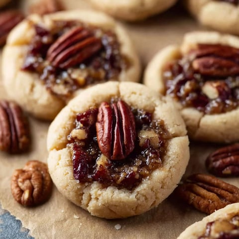 A plate of pecan cookies.